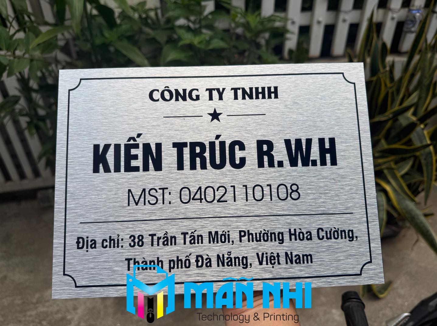 Bảng tên công ty kiến trúc